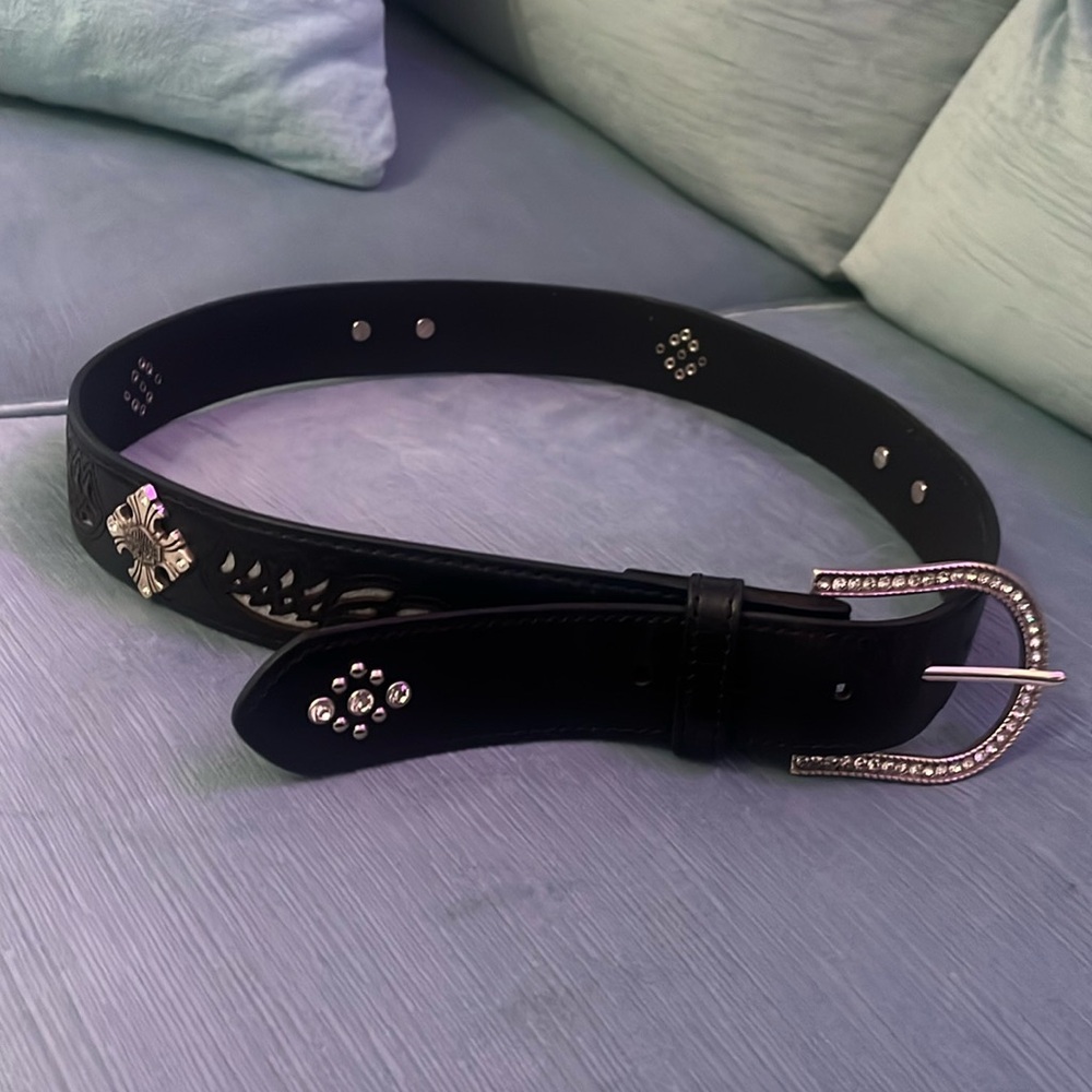 Harley Davidson Silver Wings Belt